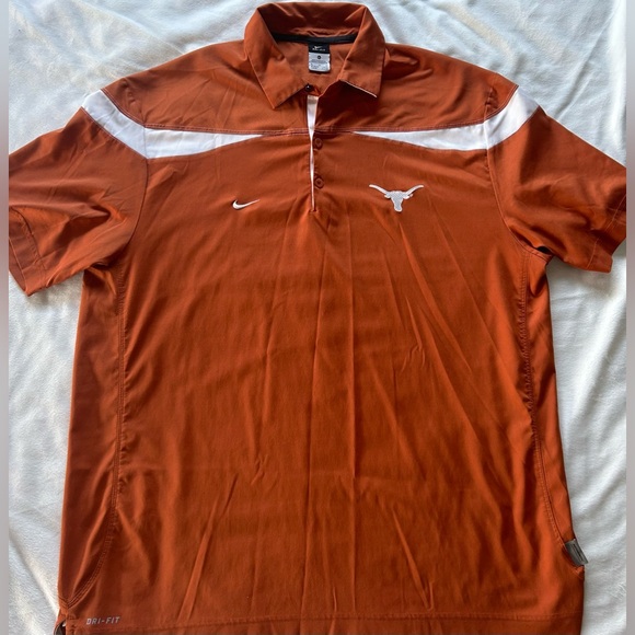 Nike Other - Vintage Nike Team FIT DRY Texas Longhorns Football Polo Shirt XL